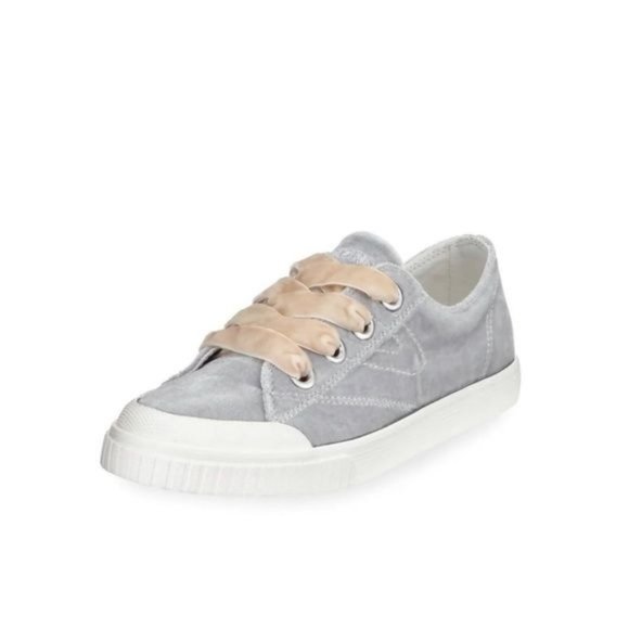 Anthropologie Shoes - Anthropologie Tretorn Velvet Gray Sneakers